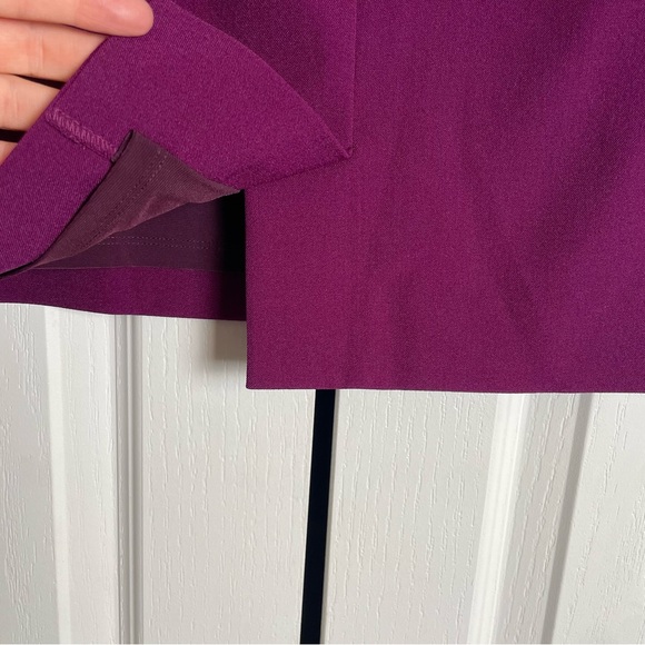 NWT MM Lafleur Noho Skirt Women’s 8 Deep Plum Purple Straight Pencil Corporate - Picture 7 of 15